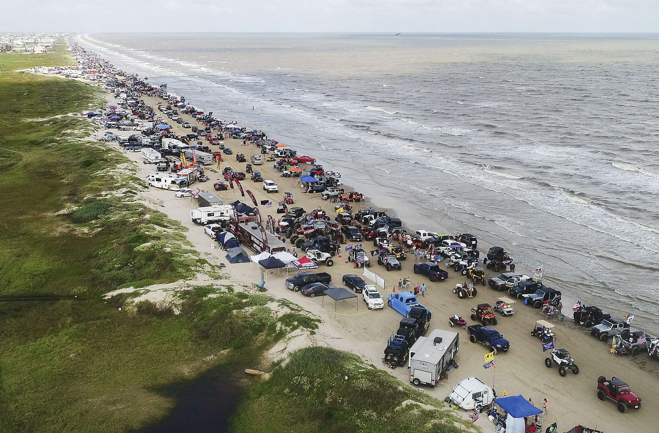 Jeep Weekend is the most popular event in Bolivar Peninsular